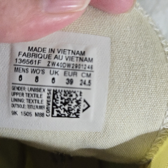 Custom Converse All Star High Tops women's size 8 - Picture 5 of 7